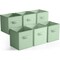 Sorbus 6 Pack 11 Inch Foldable Storage Cubes with Handles- for Organizing Home, Shelves, Nursery, Playroom, Closet and More